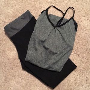 Champion Gray & Black Workout Outfit